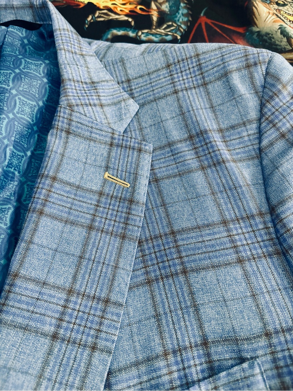 Tom James Executive Collection Bespoke Sport Jacket, 48R *see measurements* - Picture 5 of 8